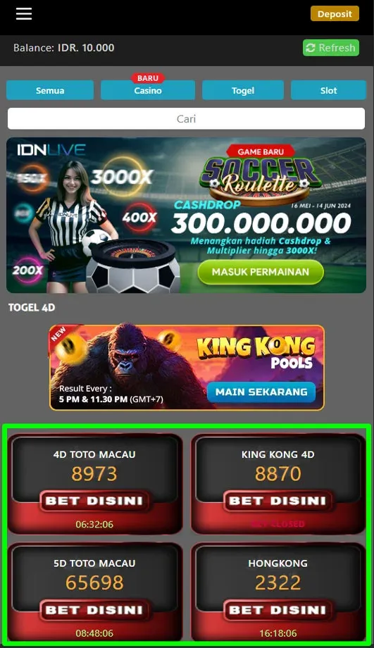 1cara pasang togel 2d depan