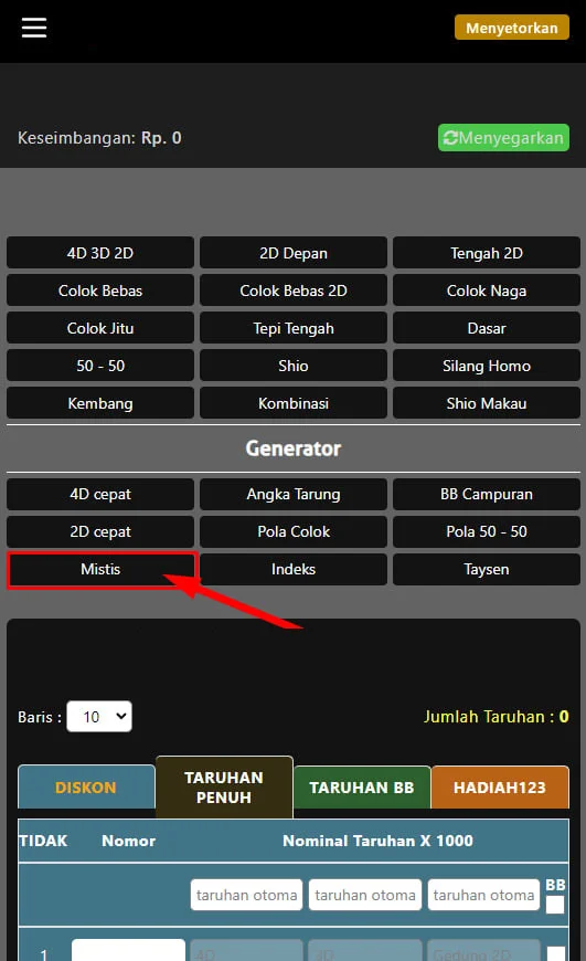 CARA PASANG TOGEL MISTIK