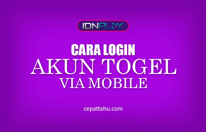 CARA LOGIN AKUN VIA MOBILE