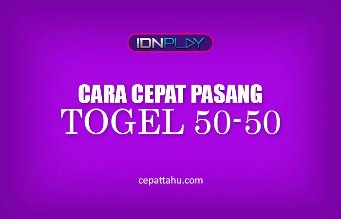 CARA PASANG TOGEL 50-50
