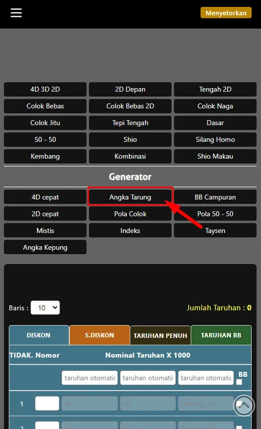 CARA PASANG TOGEL ANGKA TARUNG 3