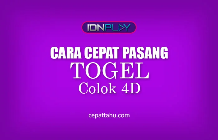 CARA PASANG TOGEL COLOK 4D