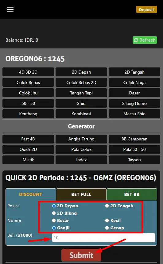 CARA PASANG TOGEL QUICK 2D