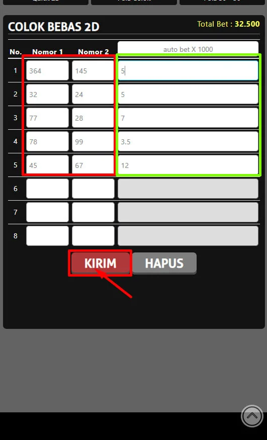 COLOK-BEBAS-2D