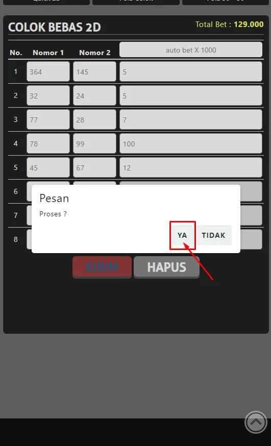 COLOK-BEBAS-2D
