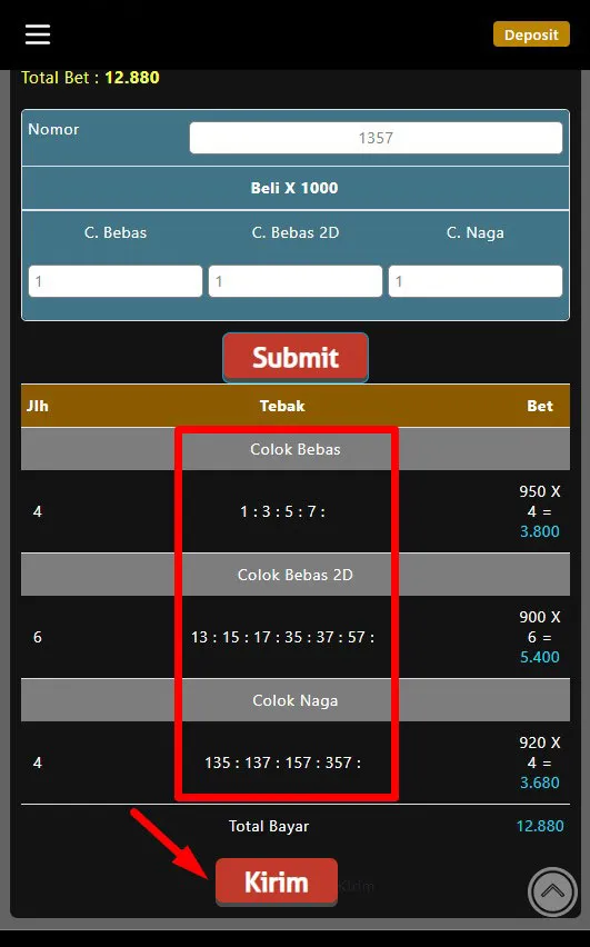 CARA PASANG TOGEL POLA COLOK